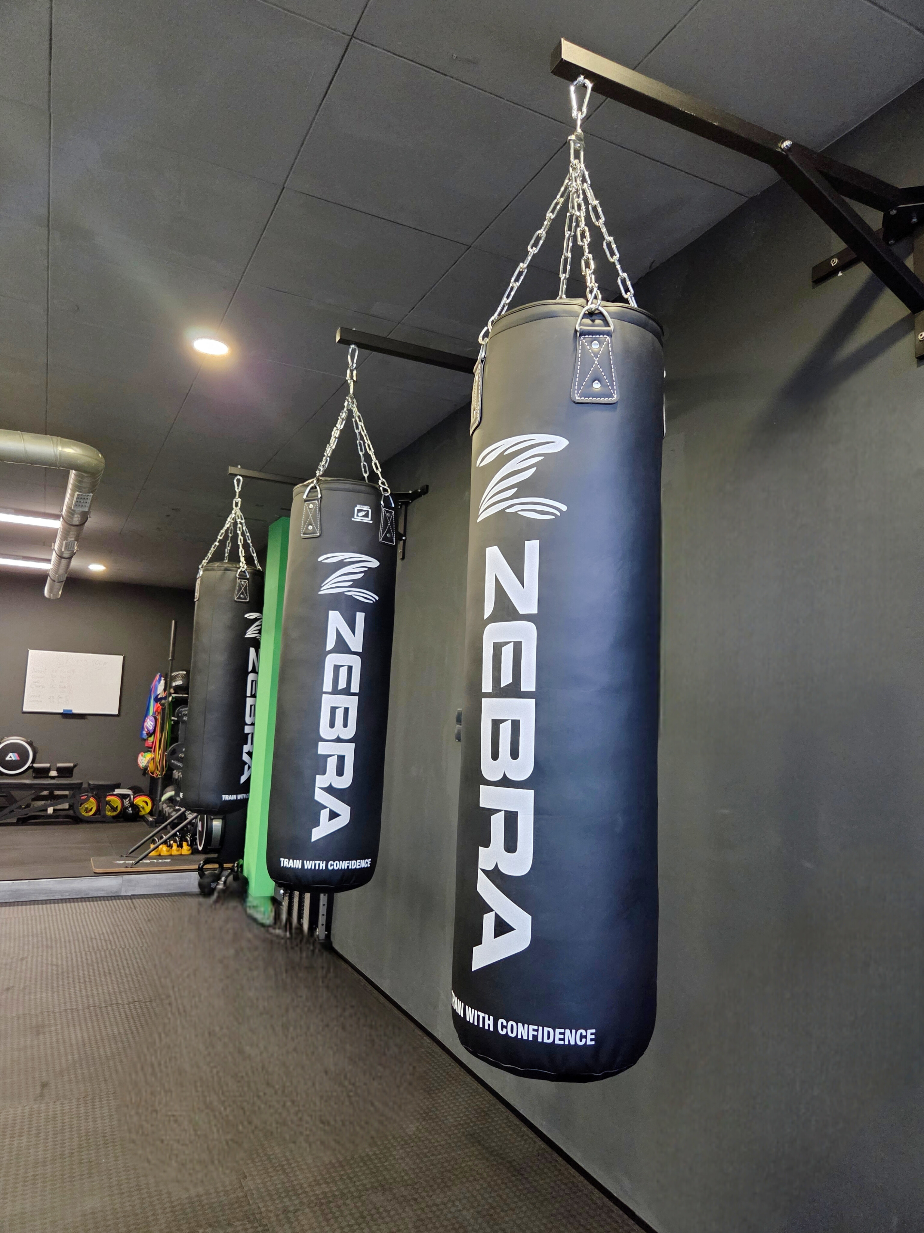 Boxsäcke in der Halle